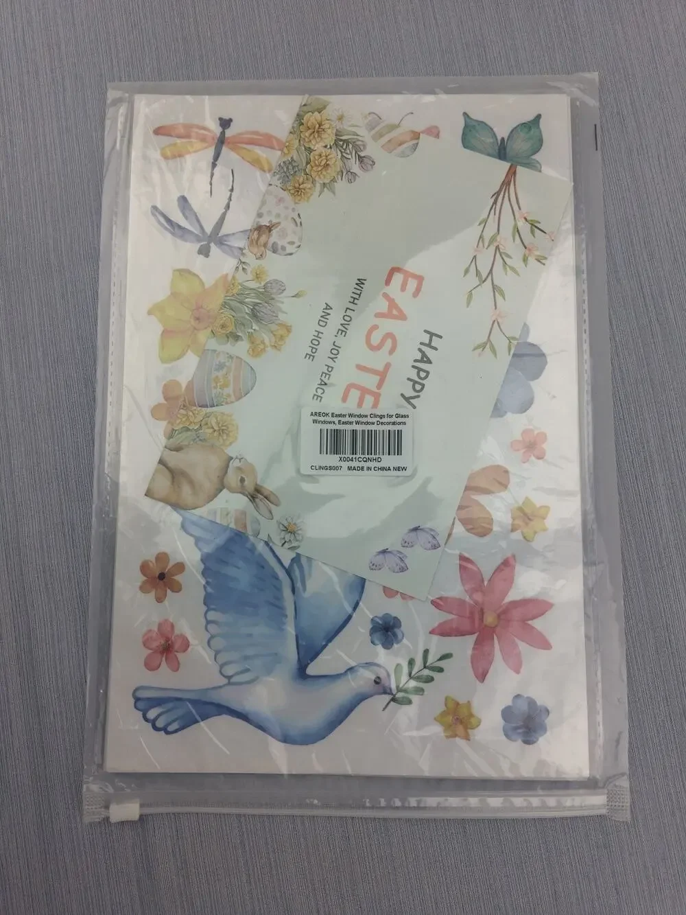 AREOK Easter Window Clings for GlassWindows, Easter Window Decorations